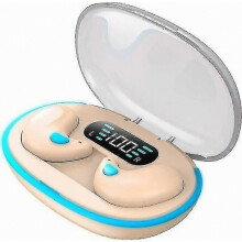 Écouteurs intra-auriculaires sans fil invisibles pour le sommeil, étanches IPX5, avec étui de chargement, Bluetooth 5.3 et réduction de