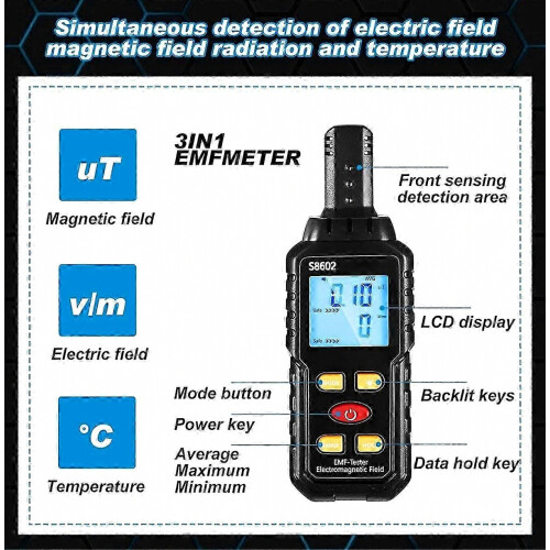 Ghost Equipment Kit, Emf Meter With 2 Motion Light Up Catballs, Emf Meter Detector Ghost Equipment 2