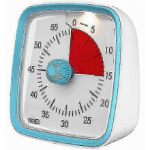 Temporizador visual con luz nocturna, temporizador de cuenta regresiva de 60 minutos compatible con niños y adultos, herramienta de ges
