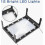 12 LED Ultra Bright Illuminated Desk Magnifier Lamp with 2.5x Magnification Rectangular Light and Adjustable Stand for Reading and Deta 2