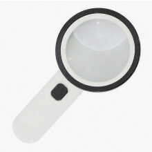 Loupe avec éclairage, loupe de poche 30x, 12 LED, idéale pour les personnes âgées atteintes de dégénérescence maculaire, pour lire, vér