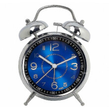 Réveil puissant pour adultes au sommeil profond, silencieux, à quartz, avec rétroéclairage et double sonnerie.