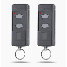 Set van 2 handmatige afstandsbedieningen voor garagedeuren, geschikt voor HSE2-40, HS4-40, HSM4-40, 40,685 MHz.