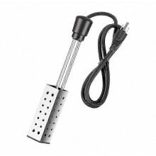Chauffe-eau Ă immersion de 1500 W, chauffe-eau pour seau avec protection en acier inoxydable 304, chauffe-eau submersible avec thermost
