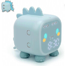 Réveil dinosaure mignon pour chambre d'enfant, réveil de chevet avec lumière d'aide au sommeil WSLIHV