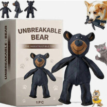 Ours incassable pour chien 2026 - Nouveau - Ours incassable - Pour mâcheurs agressifs - Indestructible - Pour grands chiens - 8usl WS