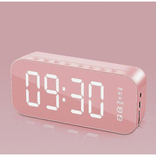 Multifunctional Led Digital Alarm Clock, Bluetooth Speaker, Bedside Desktop Luminous Electronic Music Box