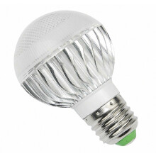 Kleurrijke led E27 grote schroef RGB9W lamp met afstandsbediening