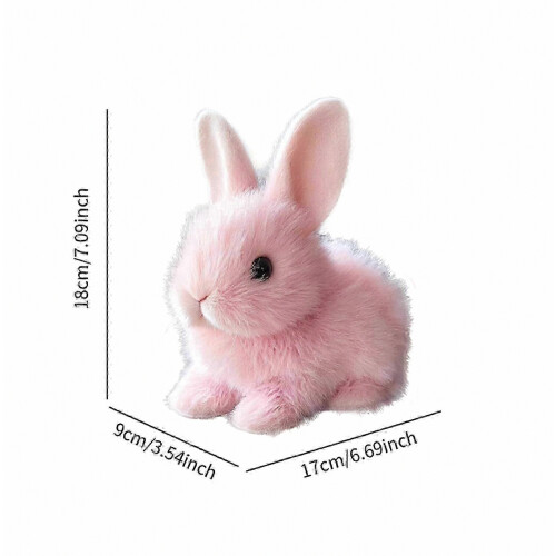 Electronic Bunny Plush Animated Interaction Gift Electronic Pet Toy For Gift White 1