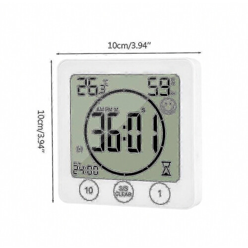 LCD Bathroom Wall Clock Waterproof Shower Timer, 1 Piece 1