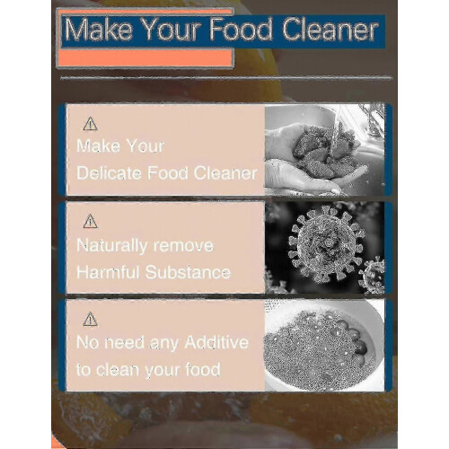 Fruit And Vegetable Cleaning Machine,portable Fruit And Vegetable Purifier Usb Wireless Fruit Cleaner Device 2