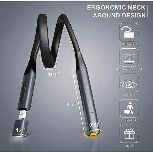 Lampe de lecture de cou, veilleuse LED rechargeable 1
