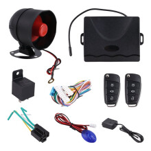 Car Auto Security System Burglar Alarm Protection Anti-Theft System Remote Control Siren Wiring Harness Programmable