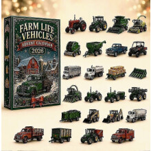 Ornement en plastique représentant une voiture de Noël (calendrier de l'Avent de 24 jours) WG-26