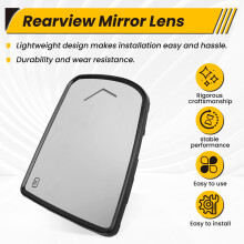 Car Rearview Mirror Lens W Heater Lens Turn Signal Light for Sequoia Tundra 2007-2020 87906-0C110 MGA08562 Left