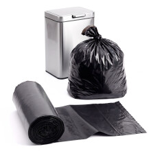 (20 Pack 30L Bin Bags) GEEZY 30L, 130L Black Bin Bags Home Kitchen Refusal Sacks Recyclable Bin Liners