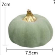 (Green) 1x Harvest Pumpkin Foam Pumpkins Handmade DIY Crafts Pumpkin Decor Artificial Foam Pumpkins for Fall Harvest Holiday Thanksgiving Halloween