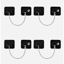 Refrigerator Lock 4 Pack Cabinet Locks Child Safety Latches Wit Keys, Child Safety Strap Locks For Home Living Room