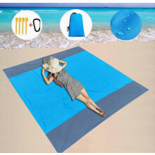 Beach Blanket Sandproof Waterproof, Extra Large Sand Free Beach Mat for Beach, Camping, and Picnic