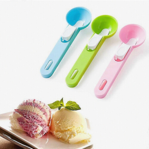 Plastic Ice Cream Scoop Multi-function Melon Ball Dig Sphere Ball Kitchen Fruit Ice Cream Jelly Spoon Scoop Tools Ice Cream Tool