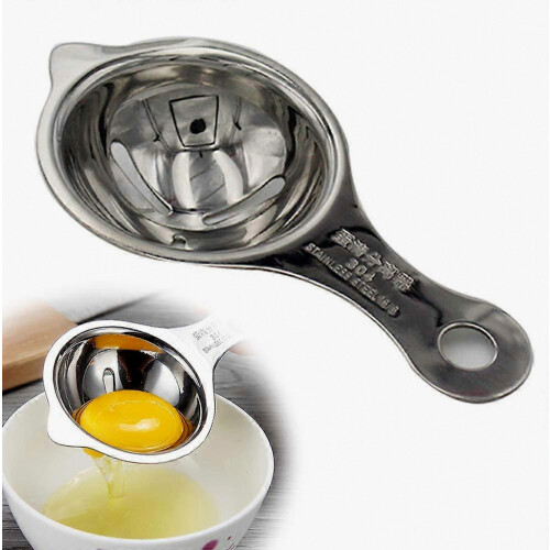 Stainless Steel Egg Strainer Spoon Filter Kitchen Baking Tools Home