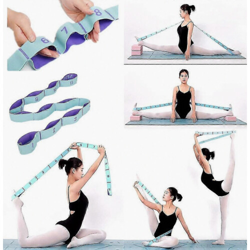 Stretching Straps Hamstring Stretcher Device Elastic Exercise Band Yoga Mat Carr