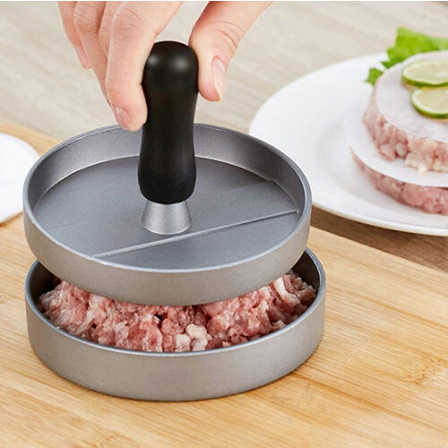 Hamburger Patty Maker Burger Press Stamper Aluminum Mould Cooking Helper Tools Home Kitchen 1