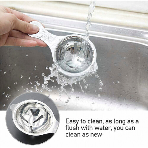 Stainless Steel Egg Strainer Spoon Filter Kitchen Baking Tools Home 1