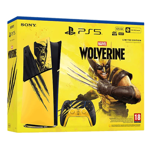 Sony PS5 Digital 825GB Wolverine Yellow Bundle