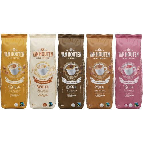 Van Houten Dark Ground Chocolate 1kg 2