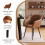 (Brown, Set of 2) GOEURVANT Dining Chairs 4