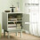 Rattan Bedside Table for Bedroom - Light Green 8