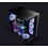 Gaming PC Computer Case RGB ATX Tempered Glass LED Panel Dual Chamber - Black 6
