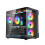 Gaming PC Computer Case RGB ATX Tempered Glass LED Panel Dual Chamber - Black 8