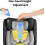 Baby 360 Rotating Car Seat,5-Point harness,adjustable headrest, UV-protective canopy + support leg 8