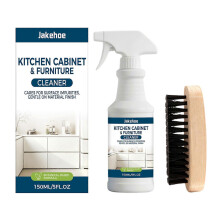 Wood Cabinet Cleaner & Polish - Natural Kitchen Grease Remover for Multi-Surface Deep Cleaning & Restoring Shine