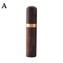 (dark/1PC) 12x Portable Wooden Toothpick StorageBox Holder Tavel ToothpickDispenser