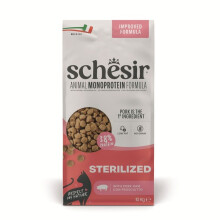 SCHESIR Animal Mono Protein Formula Sterilized pork ham - dry cat food - 10 kg