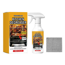 (Bundle) Heavy Duty Kitchen Degreaser Spray, Professional Range Hood Grease Remover for Stove Oven, Instant Dissolve Burnt Food & Yellow Hood Oil