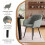 (Light Grey, Set of 2) GOEURVANT Dining Chairs 4