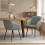 (Light Grey, Set of 2) GOEURVANT Dining Chairs 5