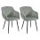 (Light Grey, Set of 2) GOEURVANT Dining Chairs 2