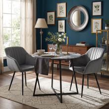 (Dark Grey, Set of 2) GOEURVANT Dining Chairs