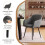 (Dark Grey, Set of 2) GOEURVANT Dining Chairs 4