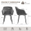 (Dark Grey, Set of 2) GOEURVANT Dining Chairs 3