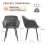 (Dark Grey, Set of 6) GOEURVANT Dining Chairs 3