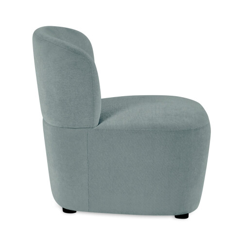Lunetta Blue Chenille Armless Accent Chair 2