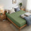 (Olive Green, King: 152 X 200 CM.) Satin Stripe Fitted Bed Sheets or Plain Pillowcases 1