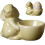 (1pcs, Yellow) Ceramic Rabbit Egg Cup Kitchen Gadget Dinnerware Easter Egg Stand  Q8R4 M0G6 1