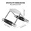 Cable Attachments Lat Pull Down Bar, Double-D Row Handle Tricep Bar for Cable Machines Cable Machine Attachments for Pulley Machines & Rowing 1